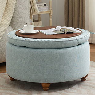 Collection image for: Round Storage Ottomans