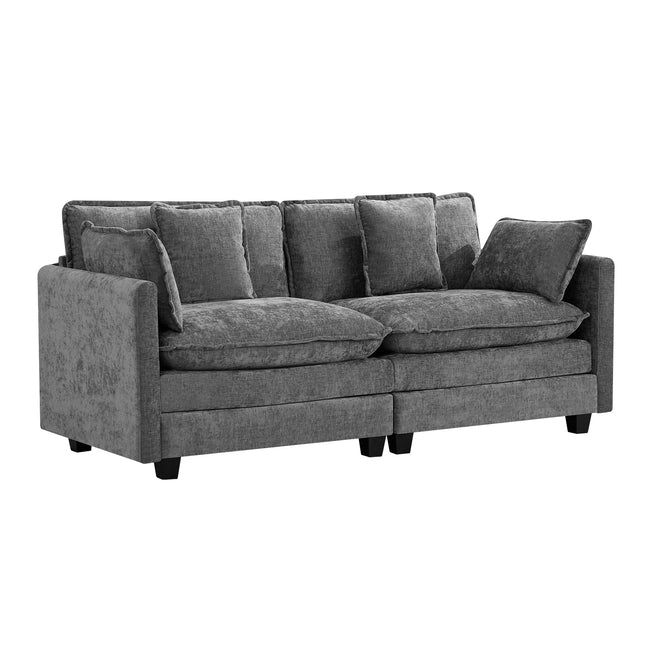 Domicare Modern Sectional Sofa with Ottomans, Sofas for Living Room, Living Room Furniture
