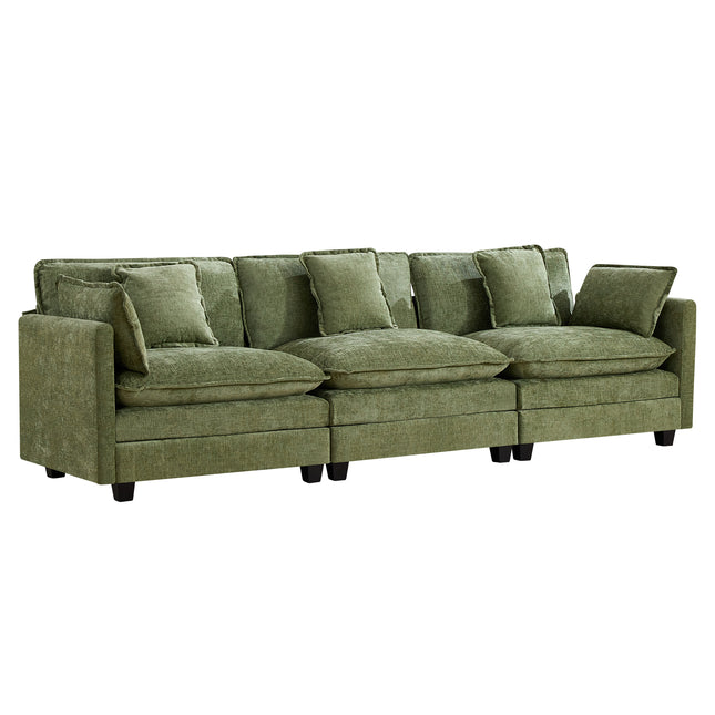 Domicare Modern Sectional Sofa with Ottomans, Sofas for Living Room, Living Room Furniture