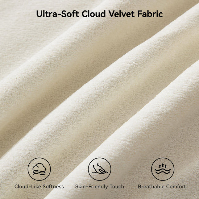 140''Oversized Cloud Velvet Curved Sectional Couch, Boneless Couch with L-Shape Chaise, Upholstered Compression Memory Foam Modular Sectional Sofa for Living Room, No Assembly Required