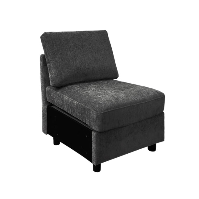Modular Sectional Sofa Convertible U Shaped Sofa Couch Set with Storage for Living Room, Modern 6 Seater Modular Sectional Couch with Movable Ottoman