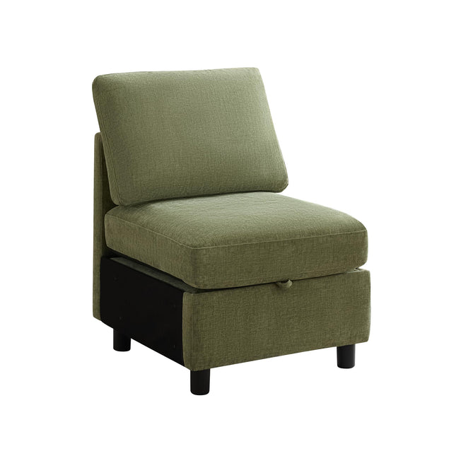 Modular Sectional Sofa Convertible U Shaped Sofa Couch Set with Storage for Living Room, Modern 6 Seater Modular Sectional Couch with Movable Ottoman