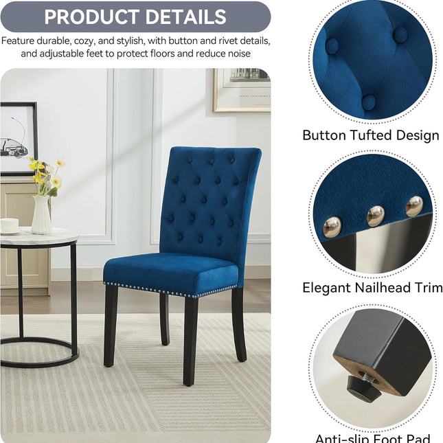 Fabric Accent Living Room Arm Chair Set of 2 Mid Century Modern Chairs with Pillow & Golden Legs, 8.5" Thick Cushion, Upholstered Comfy Sofa Armchair for Reading Room/Bedroom