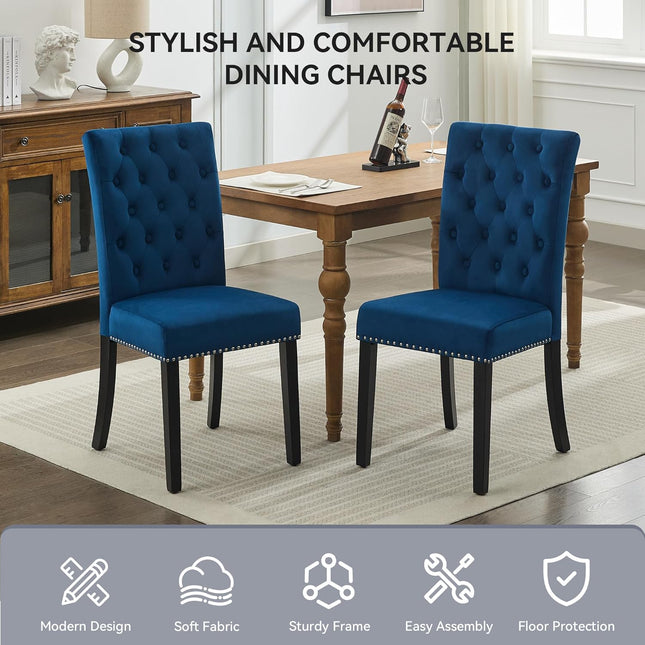 Fabric Accent Living Room Arm Chair Set of 2 Mid Century Modern Chairs with Pillow & Golden Legs, 8.5" Thick Cushion, Upholstered Comfy Sofa Armchair for Reading Room/Bedroom