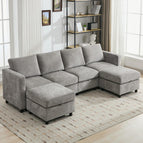 Light Grey / 2Seaters-1 Ottoman