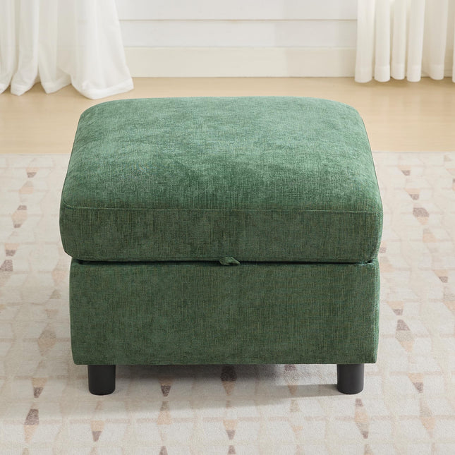 Modular Sectional Sofa Convertible U Shaped Sofa Couch Set with Storage for Living Room, Modern 6 Seater Modular Sectional Couch with Movable Ottoman
