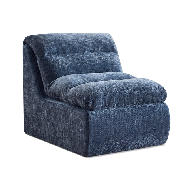 Boneless Chair, Double-Layer Armless Floor Sofa with High Density Memory Foam, No Assembly Togo Sofa, Chenille Bean Bag Chairs for Living Room, Bedroom, Comfy Cloud Chair